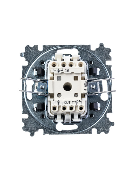 Купить ABB EPJ Levit сталь / дымчатый чёрный Переключатель 1-клавишный 2CHH590645A6069