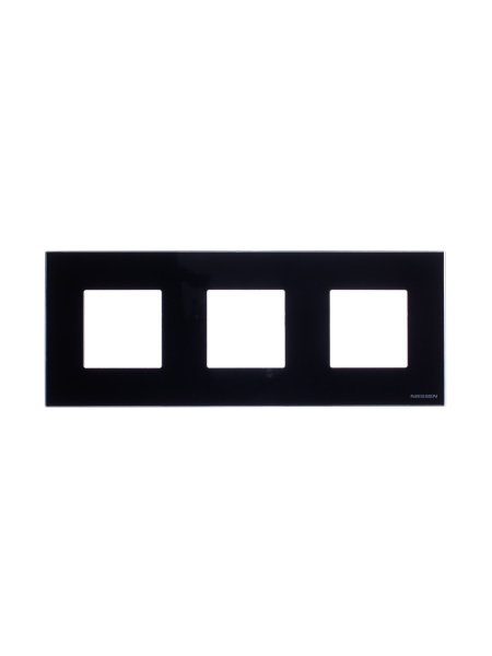 ABB NIE Zenit Стекло черное Рамка 3-я 2+2+2 мод 2CLA227300N3101