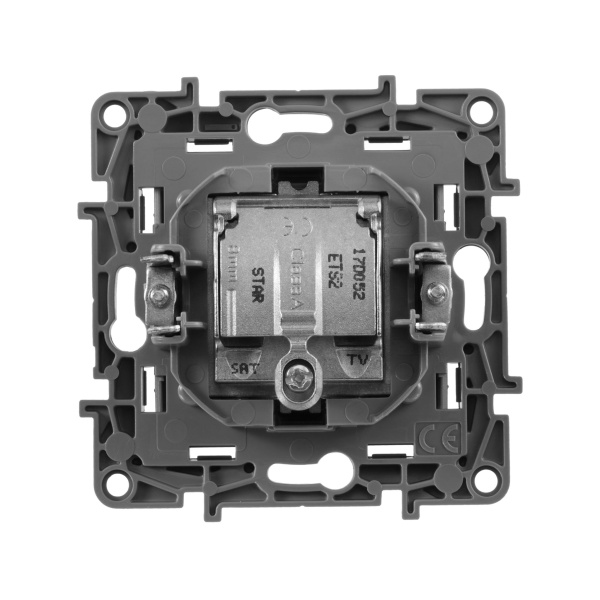 Купить Legrand Etika Алюминий Розетка Розетка TV/SAT 2-х кабельная 672457