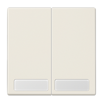 JUNG Клавиши для сдвоенной кнопки BCU  поле для надписи, и индикатор, слоновая кость LS995NA