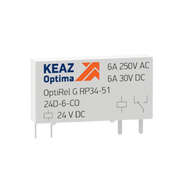 КЭАЗ Реле промежуточное OptiRel G RP34-51-48D-6-CO