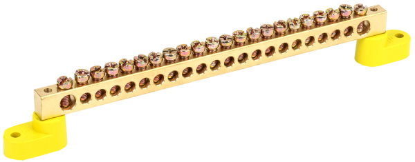 IEK Шина PE земля на двух угловых изол ШНИ-8х12-22-У2-Ж