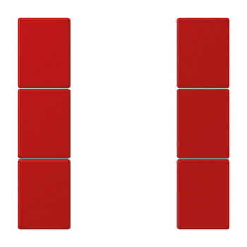 JUNG Набор накладок 3 группы для модулей F50 термопласт Les Couleurs® Le Corbusier LC503TSA32090
