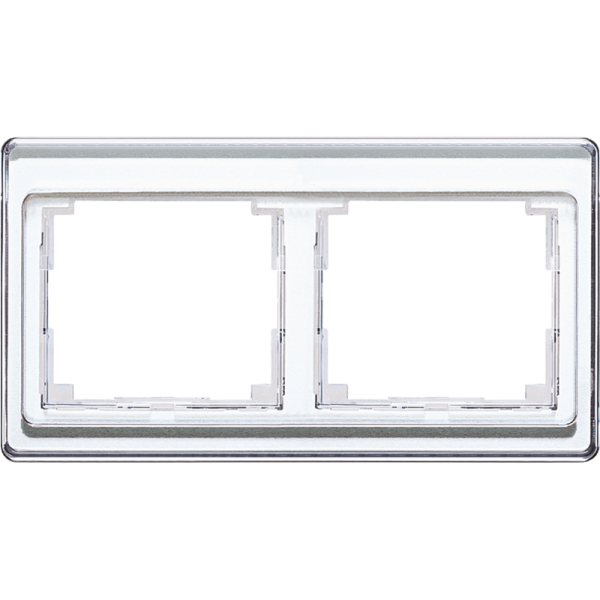 JUNG SL 500 Белая Рамка 2-ая горизонтальная SL5820WW