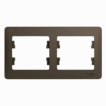 Systeme Electric Glossa Шоколад Рамка 2-ая, горизонтальная