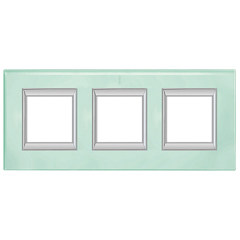 BT Axolute Кристалл Рамка 2+2+2 мод прямоугольная (надпись вертикально) HA4802/3VKA