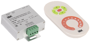 IEK Контроллер с ПДУ радио (белый) MONO 1 канал 12В, 10А, 120Вт -eco