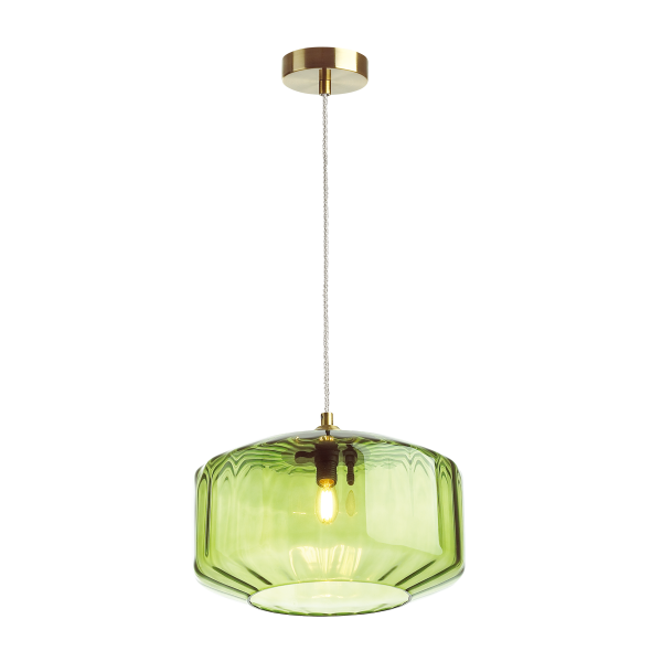 Купить Odeon Light 4783/1 ODL21 зеленый/бронзовый Подвес E27 60W BINGA