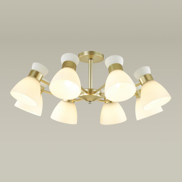 Купить Lumion 4535/8C COMFI LN21 057 матовое золото Люстра потолочная E27 8*60W 220V WILMA