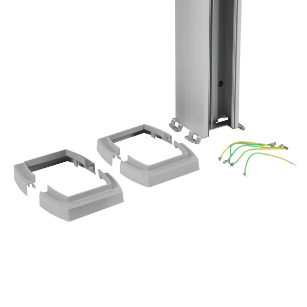 Купить Legrand Универсальная колонна алюминиевая с крышкой из алюминия 2 секции, высота 2,77 метра, с возможностью увеличения высоты до 4,05 метра, цвет алюм 653131