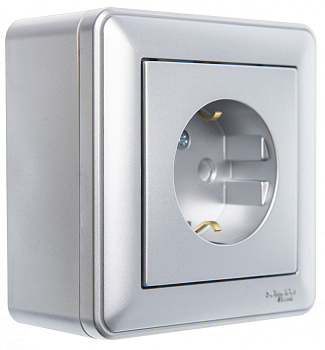 SE Wessen 59 Матовый хром Коробка 1-ая подъемная для наружного монтажа с рамкой KP-152-58