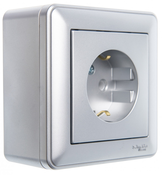 SE Wessen 59 Матовый хром Коробка 1-ая подъемная для наружного монтажа с рамкой KP-152-58