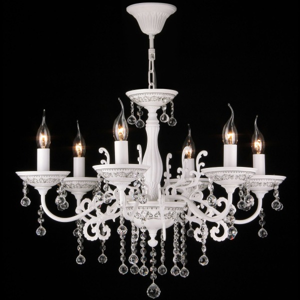 Maytoni Elegant Bellona Белый Люстра 6xE14 60W ARM386-06-W Купить Maytoni Elegant Bellona Белый Люстра 6xE14 60W ARM386-06-W