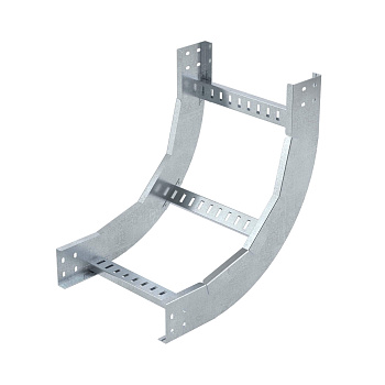 DKC Угол вертикальный внутренний 90 градусов, 80х200 R300, лонжерон 1,5 мм, горячеоцинкованный, в комплекте с крепежными элементами и соединительнымип