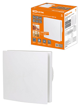 TDM Вентилятор бытовой настенный, 120 С-Н, декоративная накладка, белый, SQ1807-2008