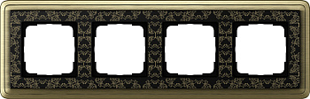 Gira ClassiX Art Бронза/Черный Рамка 4-ая 0214662
