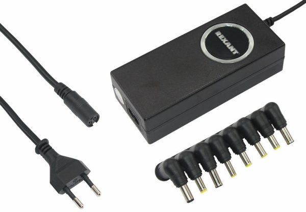 Источник питания для ноутбуков с автоматической регулировкой напряжения 80 Вт Rexant 200-508-1