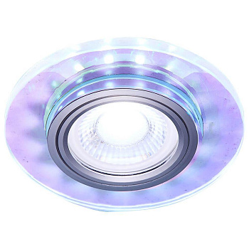 Ambrella Встраиваемый точечный светильник со светодиодной лентой S211 PR хром/перамутровый /MR16+3W(LED COLD)