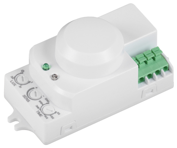 IEK Датчик движения ДД-МВ 201 белый, 1200Вт, 360 гр.,8М,IP20,