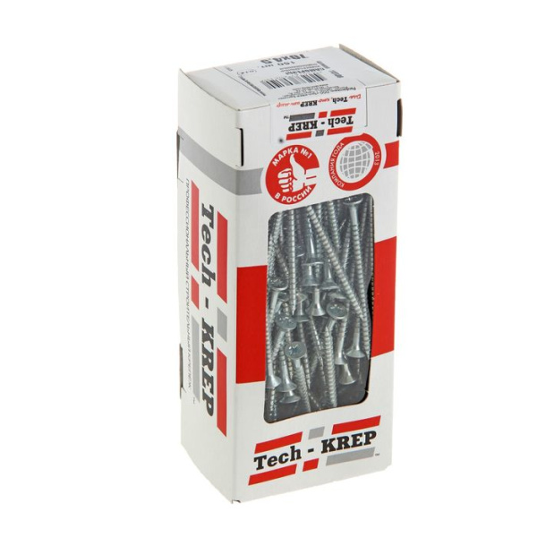 Tech-Krep Саморезы универсальные  70х4,5 мм (150 шт)  оцинкованные - коробка с ок. Tech-Kr 113130