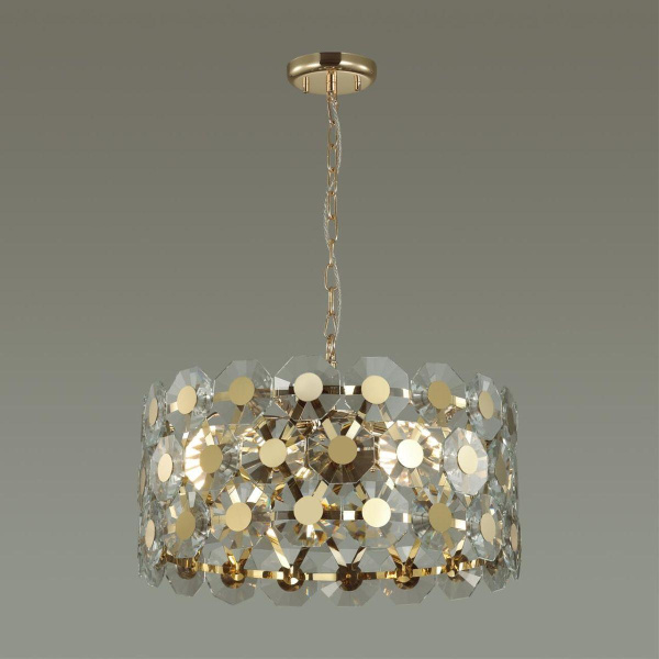 Купить Odeon Light 4974/6 HALL ODL22 373 золотой/хрусталь Люстра E14 6*40W TOKATA