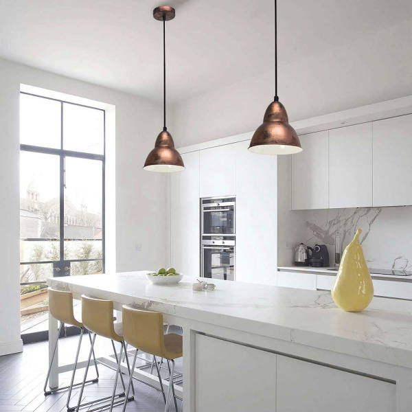 Купить Eglo Подвес TRURO, 1х60W (E27), Ø155, H1100, сталь, медный состаренный 49235