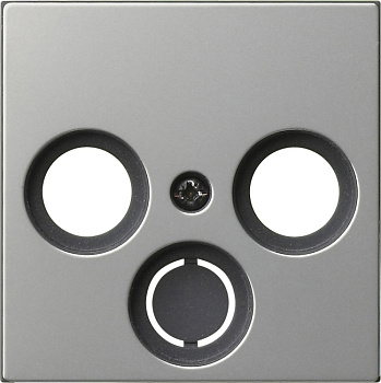 Gira S-55 Сталь Накладка антенной розетки 0869600