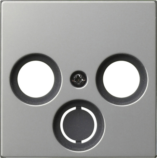 Gira S-55 Сталь Накладка антенной розетки 0869600