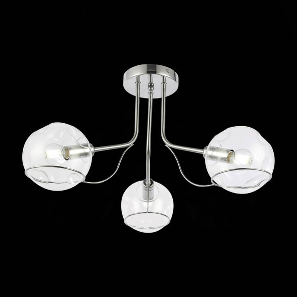 Купить Evoluce SLE102502-03 Светильник потолочный Хром/Прозрачный E14 3*40W