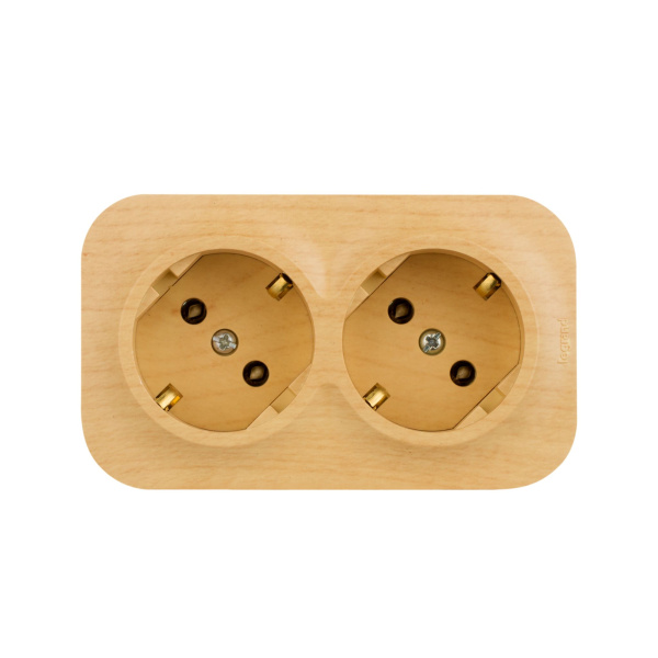 Купить Legrand Quteo Сосна Розетка 2-я с/з 782273