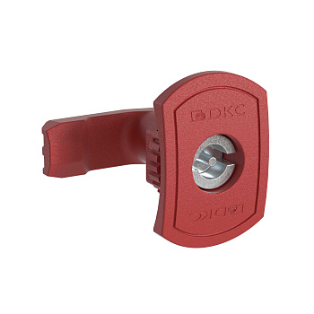 DKC Замок для корпусов ST CE двойная бородка 3мм красный