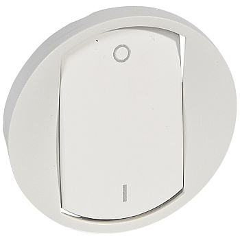 Legrand Celiane Бел Клавиша Выключателя 2х полюсного (мех 067020) 068021