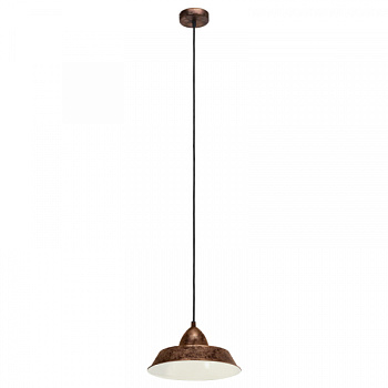 Eglo 49243 Подвес AUCKLAND, 1х60W (E27), Ø260, H1100, сталь, медный состаренный