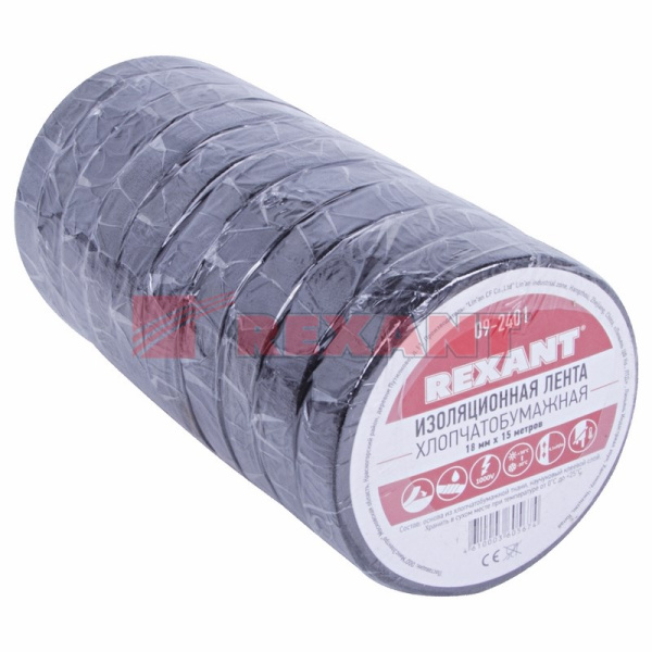 Купить Изолента Х/Б 18 мм х 15м Rexant 09-2401
