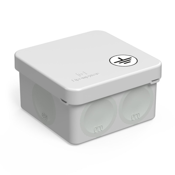 Промрукав Коробка уравнивания потенциалов (КУП) 60-0200-У для прямого монтажа двухкомпонентная безгалогенная (HF) 70х70х40 (150шт/кор)