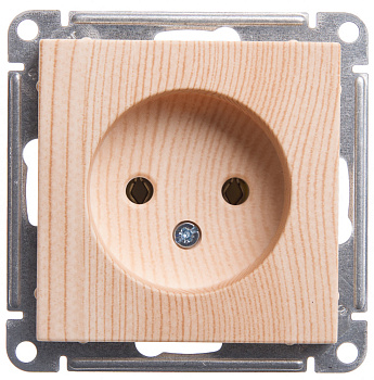Systeme Electric Wessen 59 Сосна Розетка б/з без шторок, 16А