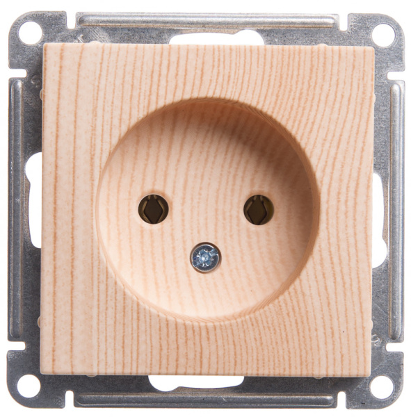 Systeme Electric Wessen 59 Сосна Розетка б/з без шторок, 16А