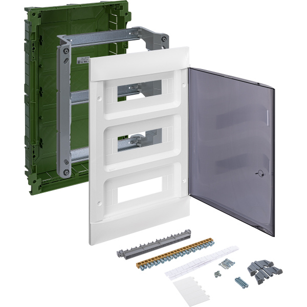 Купить Legrand Practibox S Пластиковый щиток Встраиваемый (в полые стены) 3X12 Дымчатая дверь 135573