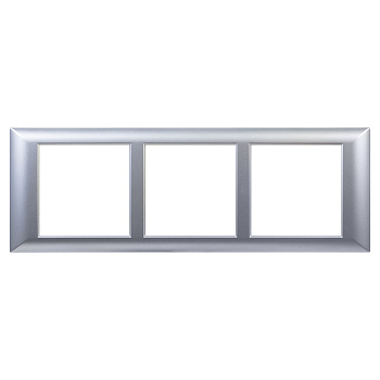 DKC Рамка-суппорт "Avanti" для "In-liner Front",  серебристый металлик, 6модулей