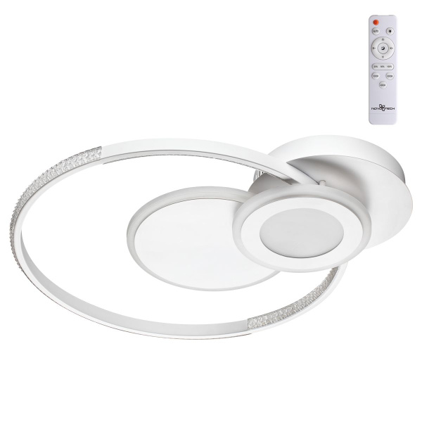 Novotech 358925 OVER NT22 белый Светильник накладной светодиодный диммируемый (пульт ДУ в комплекте) IP20 LED 3000~6000К 50W 220V CALM