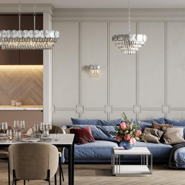 Купить Odeon Light 4972/2W HALL ODL22 375 хром/пластик/хрусталь Бра G9 2*33W CATRIS