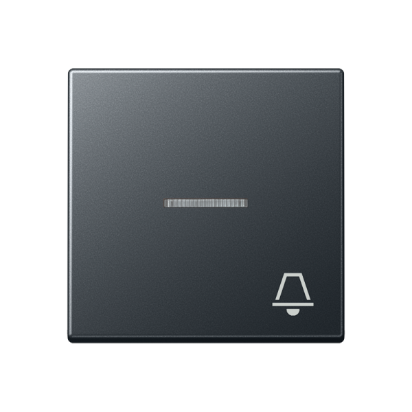 JUNG клавиша с символом звонка с подсветкой, матовый антрацит A590BFKO5KANM
