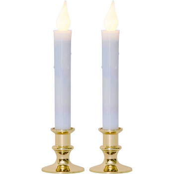 Eglo 063-63 Светильник METTE 2X0,06W (LED), 3,V, 6х23см, белый, пластик, латунный, 4x АА (не в ко