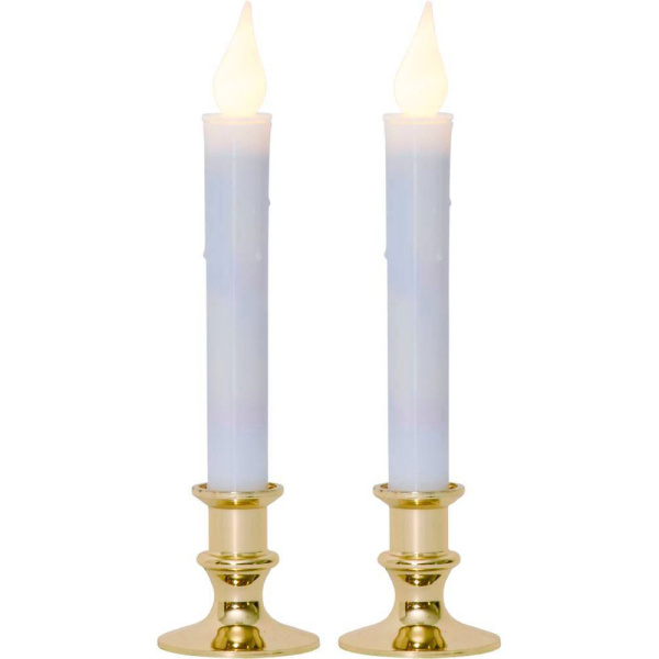 Eglo 063-63 Светильник METTE 2X0,06W (LED), 3,V, 6х23см, белый, пластик, латунный, 4x АА (не в ко