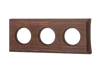 BIRONI Шедель Бук Винтаж Рамка 3-ая на бревно 220мм (срытый монтаж) BF4C22-630-18