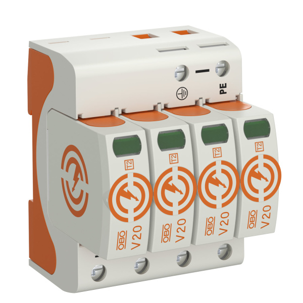 OBO Bettermann УЗИП для силовых сетей 4 пол. (Класс II), 550 В 5095214