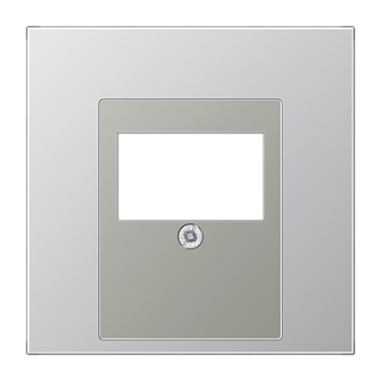 JUNG LS 990 Алюминий Накладка розетки ТАЕ, моно/стерео-аудиорозетки, комбинированной вставки AL2969T