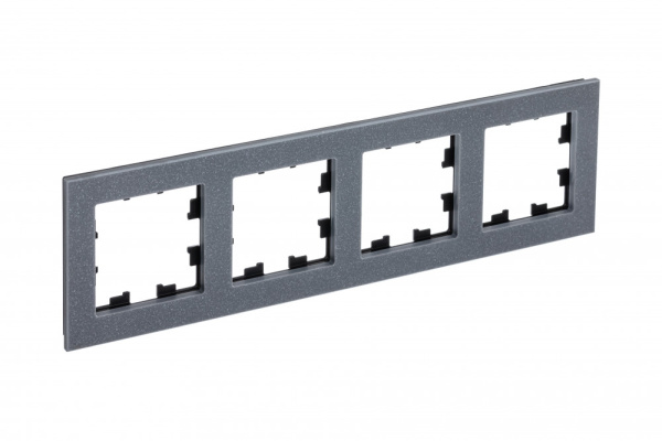 Systeme Electric AtlasDesign Nature Мрамор айс грей Рамка 4-ая