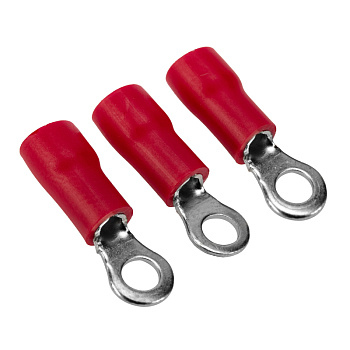 НАКОНЕЧНИК КОЛЬЦЕВОЙ изолированный (НКИ ø3.7мм) 0.5-1.5мм² 10 шт (БЛИСТЕР) Rexant 08-0012-10