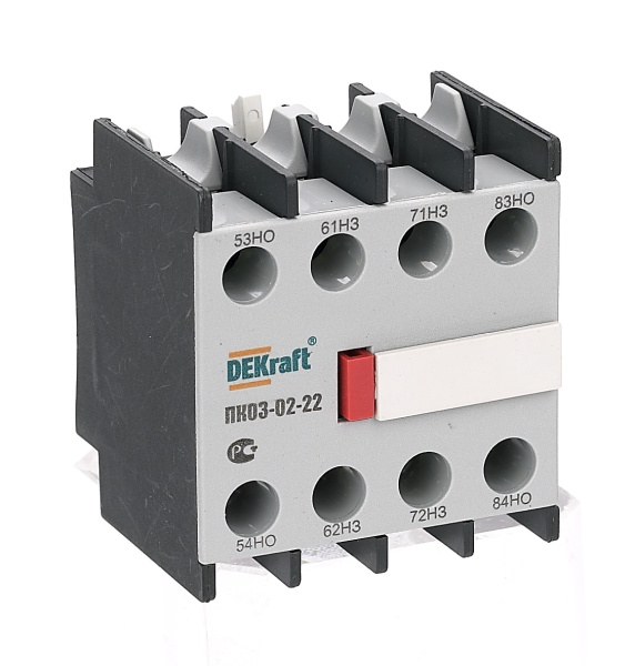 Купить Dekraft Приставка конт. лицевая доп. контакты 2НО+2НЗ ПК-03